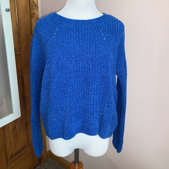 Blue knit sweater from SO - Picture 1 of 3